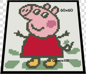 Peppa Pig   Peppa Pig Crochet Graph  HD Png Download