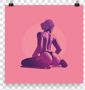 Printed Watercolour Hot Girl Poster Of Sexy Woman In  HD Png Download
