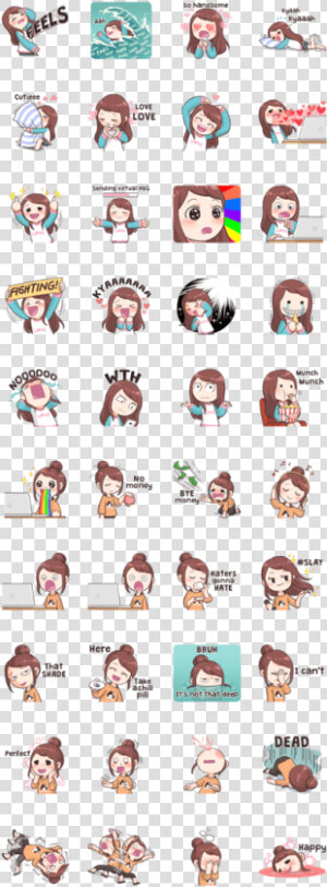 Fangirl S Activities   Fangirl Activities Line Sticker  HD Png Download