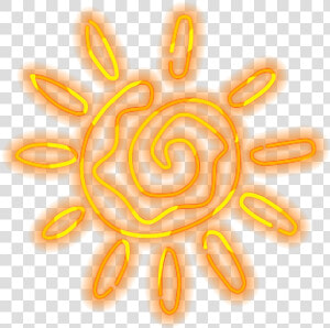 Sun Sunshine Glowing Neon Summer Ftestickers Freetoedit   Cowboy Spurs Clip Art  HD Png Download