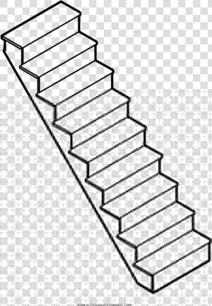 Stairway Coloring Page   Stairs  HD Png Download