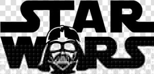 Pegatina Star Wars Darth Vader   Stencil  HD Png Download