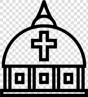 Vatican Dome   Easter Egg With Cross  HD Png Download