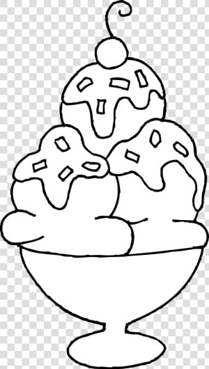Ice Cream Sundae Coloring Pages Ice Skating Rink   Draw An Ice Cream Sundae  HD Png Download