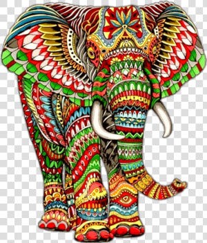 Tapisserie Elephant Clipart   Png Download   Elephant Colored Pencil Drawing  Transparent Png