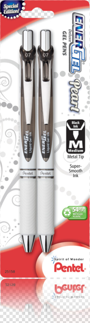 Transparent Ink Smudge Png   Needle Tip 0 5 Mm Pentel Energel Pearl Deluxe With  Png Download