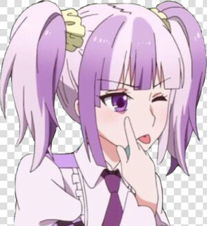  anime  japan  cute  purpleaesthetic  animegirl  webcore   Cartoon  HD Png Download