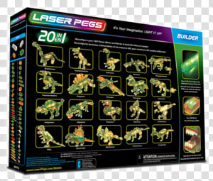 Laser Pegs 20 In 1 T Rex  HD Png Download