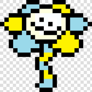Pixel Art Undertale Flowey  HD Png Download