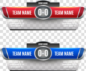 Scoreboard Elements Design For Football And Soccer   HD Png Download