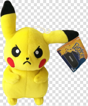 Plush   Angry Pikachu Plush  HD Png Download