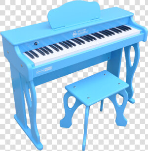 Schoenhut My First Piano Tutor 61 key Blue   Blue Toy Piano  HD Png Download
