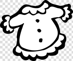 Clothes Clipart Png   Baby Dress Clipart Black And White  Transparent Png