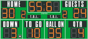 Football Scoreboard  HD Png Download