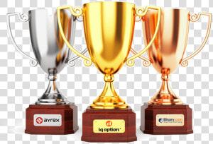 Transparent Silver Trophy Png   Золотой Серебряный И Бронзовый Кубок  Png Download
