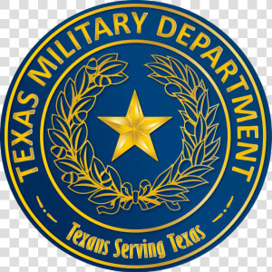 Texas Military Department Seal   Circle  HD Png Download