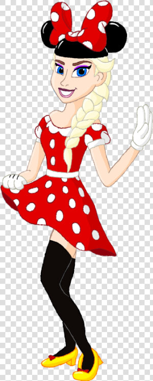 The Snow Queen And The Snow Princess   Minnie Mouse  HD Png Download