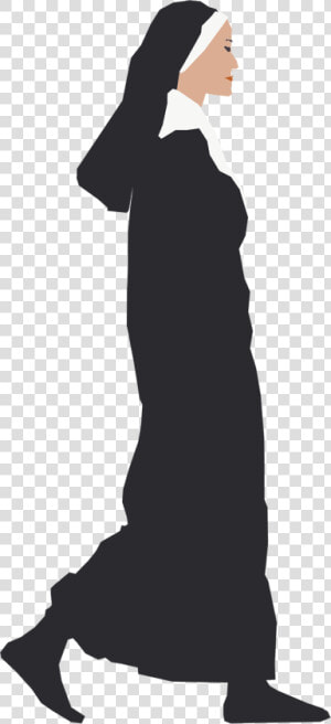 Nun Side View  HD Png Download