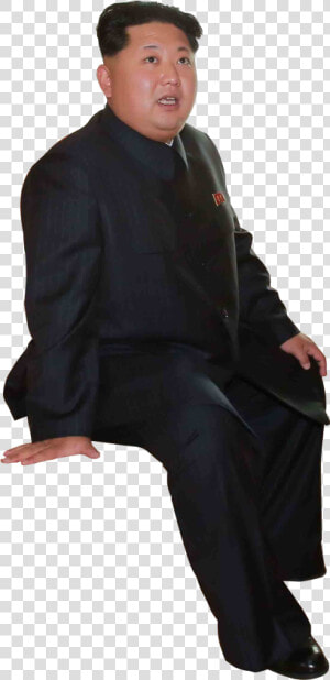 Kim Jong Un Sitting Transparent  HD Png Download