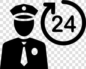 Protect Cop Offer Pole   Security Guard Icon Png  Transparent Png