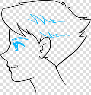 How To Draw Anime Boy Face   Draw A Anime Boy  HD Png Download