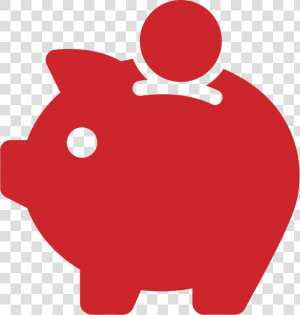Silhouette Piggy Bank Vector Clipart   Png Download   Vector Piggy Bank Icon  Transparent Png