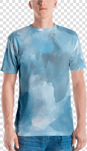 Baby Blue Watercolor T Shirt T Shirt Zazuze Data   Yog The Label Aksha  HD Png Download