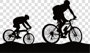 Mountain Recreation Outdoor Bicycle Hiking Cycling   Mountain Bike Silhouette Png  Transparent Png