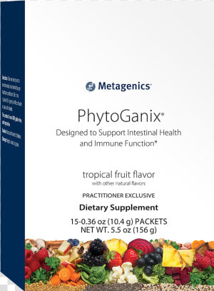Metagenics Phytoganix Tropical Fruit 10 58 Oz  HD Png Download
