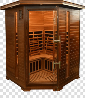 3 Person Full Spectrum Cedar Front Door Open No Background   Shed  HD Png Download