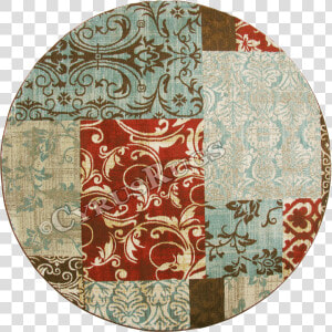 Morocco Floral Round Rug 3237f Multi Multi Du   Circle  HD Png Download
