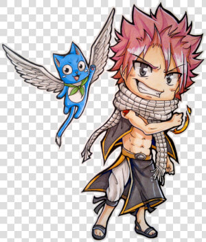 Chibi Natsu And Happy By Rorita sakura On Deviantart   Fairy Tail Natsu And Happy Chibi  HD Png Download