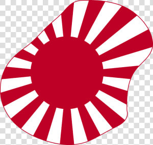 Flag Map Of Nauru  1942   Japanese Flag  HD Png Download