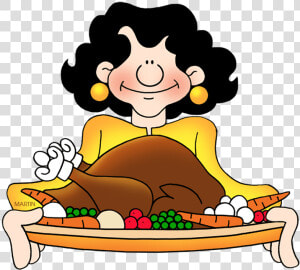 Clipart Dinner Table   Thanksgiving Feast Clip Art  HD Png Download
