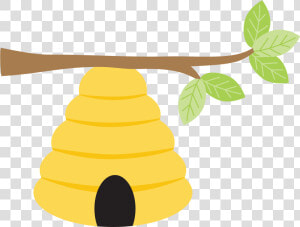 Transparent Bee Outline Png   Tree For Beehive Clipart  Png Download