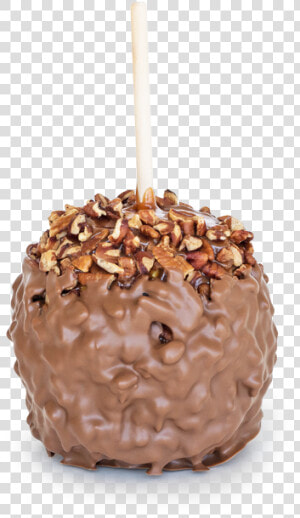 Chocolate Pecan Specialty Gourmet Caramel Apple   Birthday Cake  HD Png Download