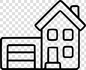 House Garage Property Apartment Dwelling Cottage   Detached House Icon  HD Png Download