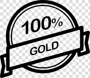 Gold Label Percent Guarantee   Money Back Icon Png  Transparent Png