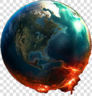 Global Warming Earth Png   Png Download   Earth On Fire Png  Transparent Png