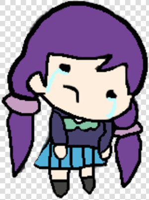 Nozomi Tojo Facial Expression Pink Purple Nose Head   Smol Nozomi Crying  HD Png Download