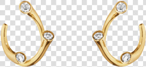 Yellow Gold With Diamonds   Earrings  HD Png Download