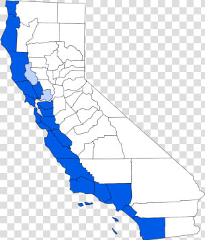 California Coastal Region Map  HD Png Download