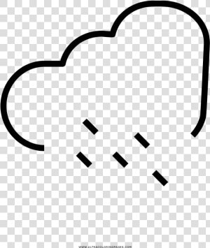 Lluvia Página Para Colorear   Heart  HD Png Download