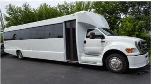 White Limo Party Bus  HD Png Download