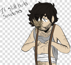 Drawing Of A Stabbed Anime Boy  HD Png Download