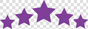 Vector Of 5 Stars Signifying Reliability   Blue Stars In A Line  HD Png Download