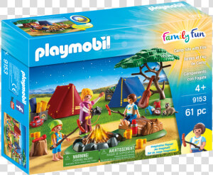 9153 Camp Site With Fire   Playmobil Family Fun Camping  HD Png Download