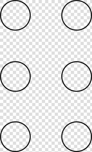 Circle Template Braille Symbol Main Image   Empty Braille Cells  HD Png Download