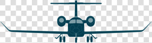 Specs Cad Front   Learjet 75 Front View  HD Png Download