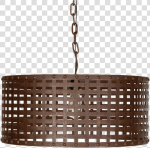 Woven Metal Pendant Chandelier   Storage Basket  HD Png Download